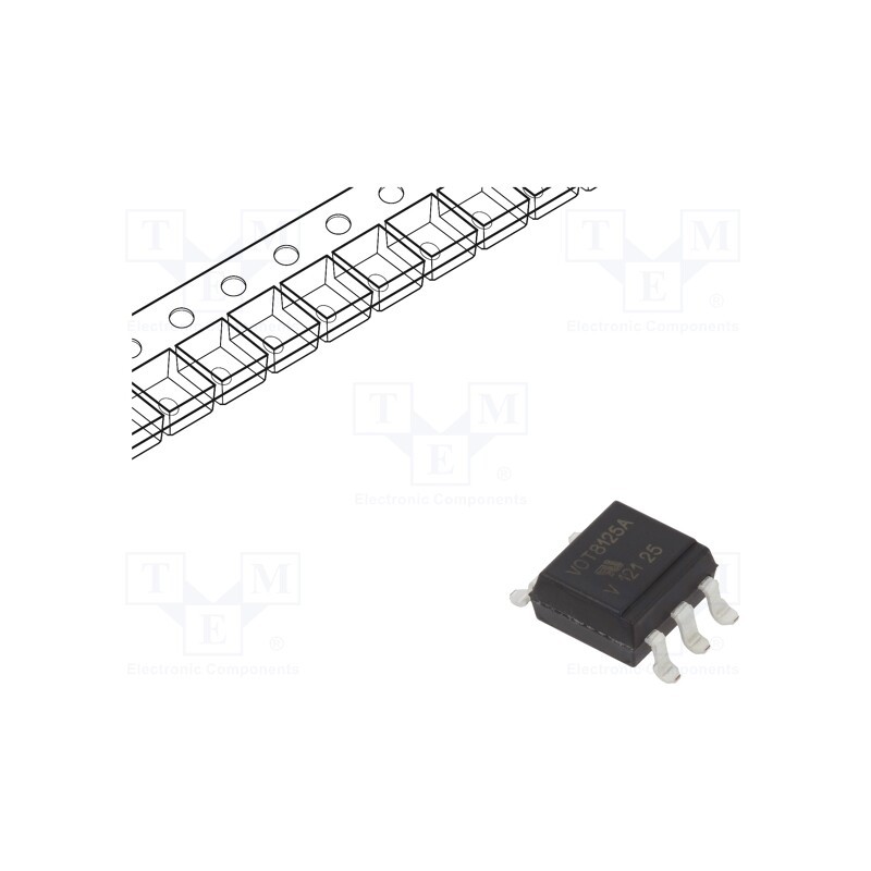 10 pcs : VOT8125AB-T - Optotriac, 5kV, without zero voltage crossing driver,triac