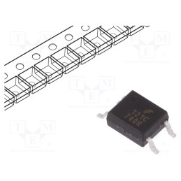 10 pcs : FODM121CR2 - Optocoupler, SMD, Ch: 1, OUT: transistor, CTR@If: 100-200%@5mA, 80V
