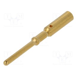 10 pcs : 21011009929 - Contact, male, gold-plated, 1.5mm2, grounding contact, crimped