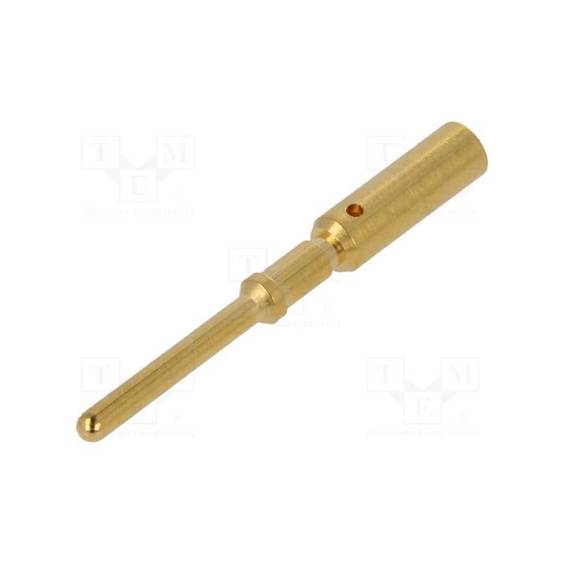 10 pcs : 21011009929 - Contact, male, gold-plated, 1.5mm2, grounding contact, crimped