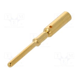 10 pcs : 21011009930 - Contact, male, gold-plated, 2.5mm2, grounding contact, crimped