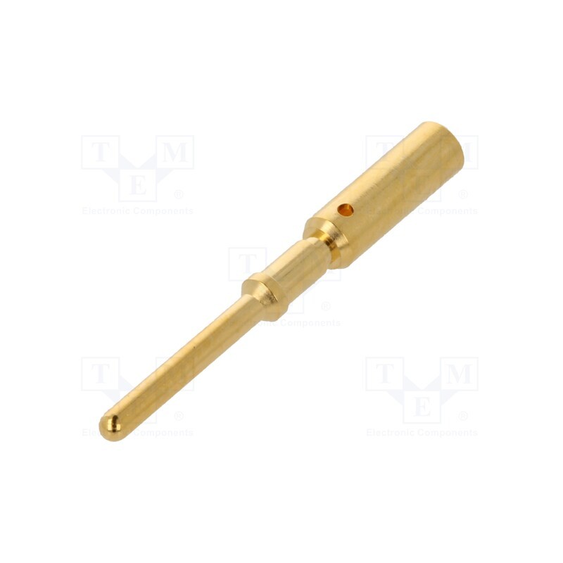 10 pcs : 21011009930 - Contact, male, gold-plated, 2.5mm2, grounding contact, crimped