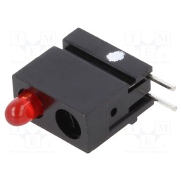 10 pcs : 1801.0233000000001 - LED, in housing, red, 2.8mm, No.of diodes: 1, 2mA, 60°, 1.2÷4mcd