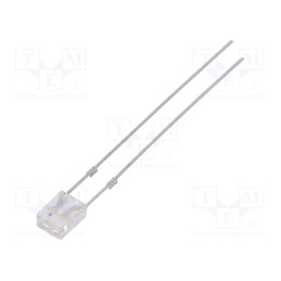 10 pcs : OSRBP27BA1B - LED, rectangular, 2x3x4mm, bipolar,bicolour, red/blue, 500÷750mcd