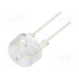 10 pcs : OSB5XAAC11U - LED, 10mm, blue, 60000÷70000mcd, 12°, Front: convex, 3÷3.6V