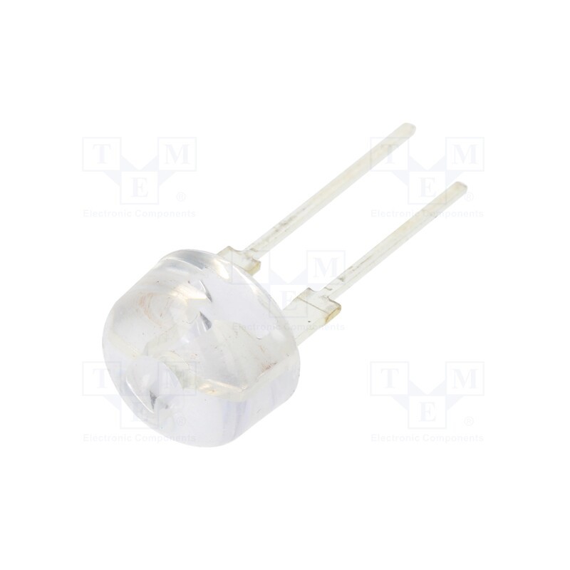 10 pcs : OSB5XAAC11U - LED, 10mm, blue, 60000÷70000mcd, 12°, Front: convex, 3÷3.6V