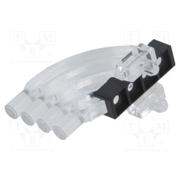 10 pcs : 1276.2003999999999 - Fiber for LED, round, No.of mod: 4, Front: convex