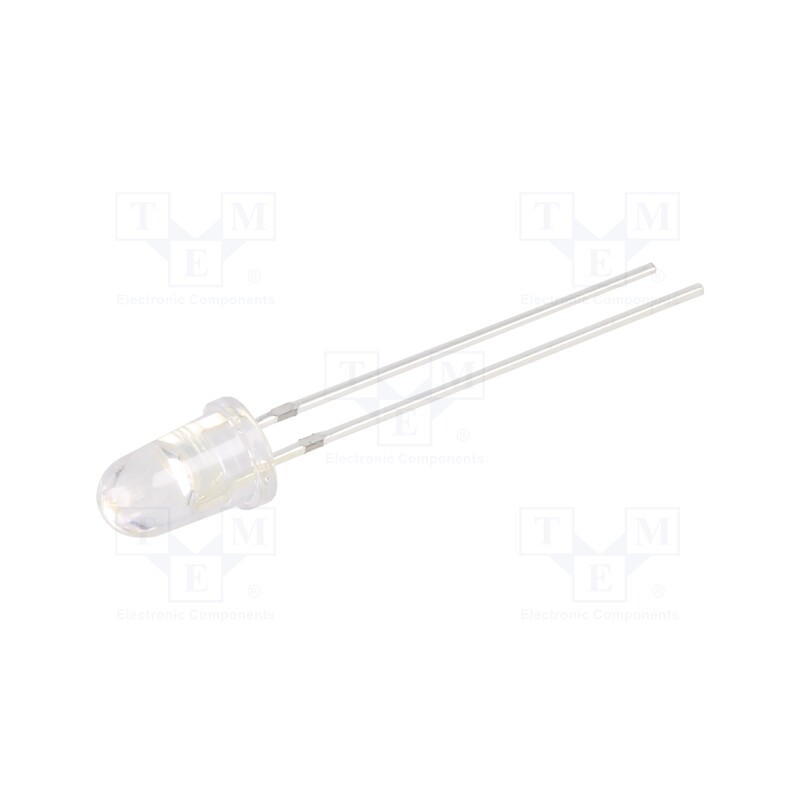 10 pcs : OSB56E5211A - LED, 5mm, blue, 15°, Front: convex, 2.9÷3.4V, No.of term: 2, -30÷85°C