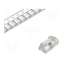 10 pcs : HSMA-C230 - LED, SMD, 0402, amber, 28.5mcd, 1x0.55x0.3mm, 140°, 1.6÷2.4V, 20mA