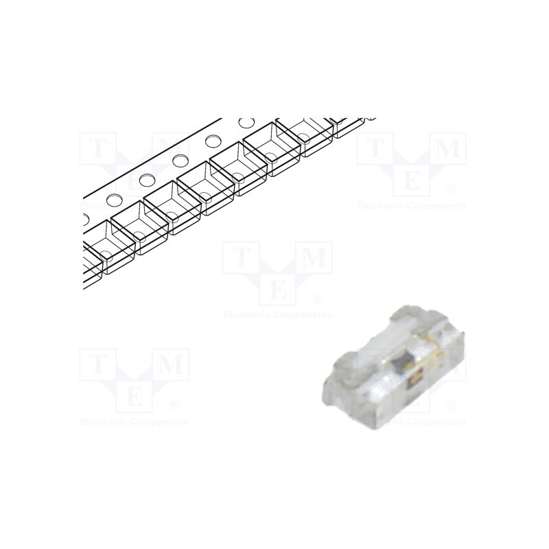 10 pcs : HSMA-C230 - LED, SMD, 0402, amber, 28.5mcd, 1x0.55x0.3mm, 140°, 1.6÷2.4V, 20mA