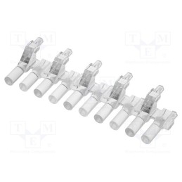 10 pcs : 1272.1010000000001 - Fiber for LED, round, Ø3mm, No.of mod: 10, Front: flat