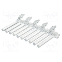 10 pcs : 1272.1020000000001 - Fiber for LED, round, Ø3mm, No.of mod: 10, Front: flat