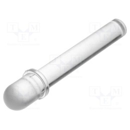 10 pcs : PLP5-1000 - Fiber for LED, round, Ø5mm, Front: convex, straight