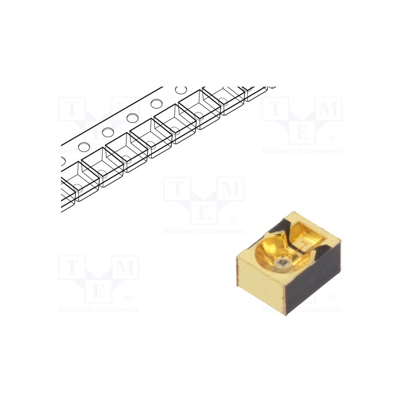 10 pcs : SFH 4655-UV - IR transmitter, 850nm, transparent, 40mW, 15°, SMD, 100mA, 1.5÷1.8V