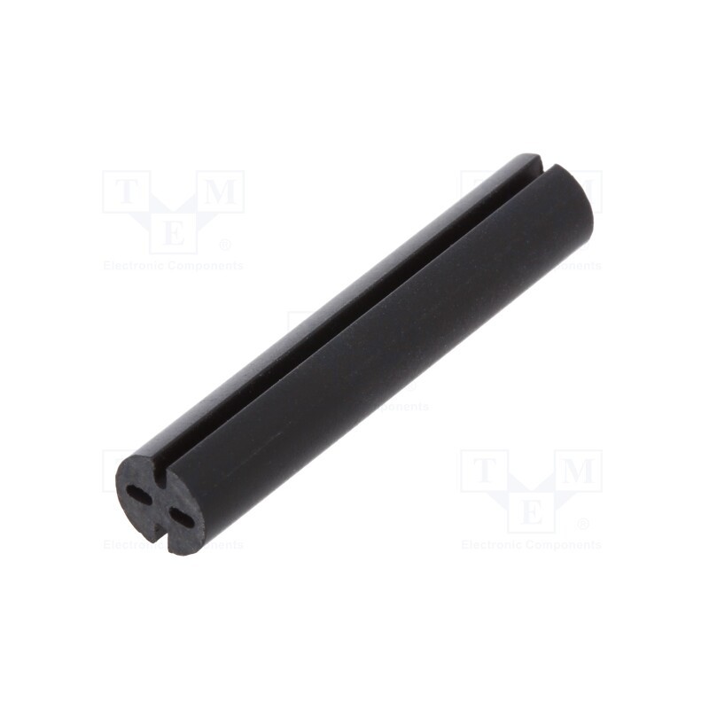 50 pcs : 8GE04V80578 - Spacer sleeve, LED, Øout: 5.1mm, ØLED: 5mm, L: 27mm, black, UL94V-0