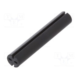 50 pcs : 8GE04V80580 - Spacer sleeve, LED, Øout: 5.1mm, ØLED: 5mm, L: 29mm, black, UL94V-0