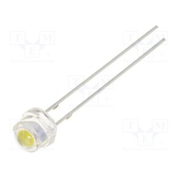 10 pcs : OSW4G456F1A - LED, 4.8mm, white cold, 150°, Front: convex, 11.6÷13.6V, 28÷30lm