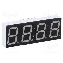 10 pcs : OPD-Q5620LY-BW - Display: LED, 7-segment, 14.2mm, 0.56', No.char: 4, yellow, 60mcd