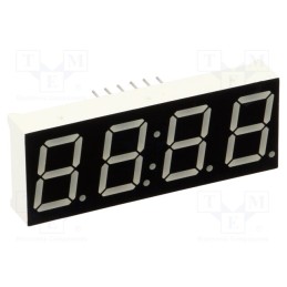 10 pcs : OPD-Q5621LE-BW - Display: LED, 7-segment, 14.2mm, 0.56', No.char: 4, red, 70mcd