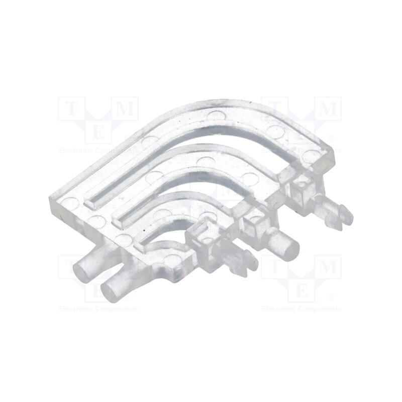 50 pcs : FIX-LPED2-1V0 -AS - Fiber for LED, round, Ø1.5mm, No.of mod: 2, Front: flat, UL94V-0