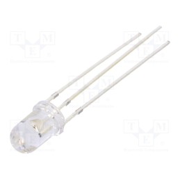 10 pcs : OSRPMC5B31A-5V - LED, 5mm, red/green, 30°, Front: convex, 5V, No.of term: 3, -30÷85°C