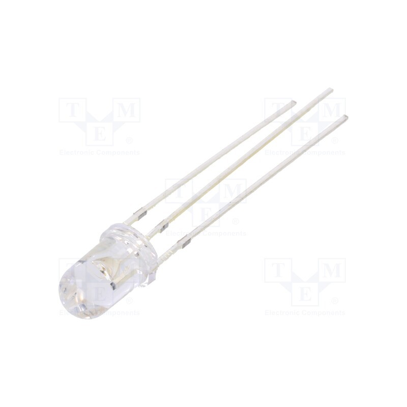 10 pcs : OSRPMC5B31A-5V - LED, 5mm, red/green, 30°, Front: convex, 5V, No.of term: 3, -30÷85°C