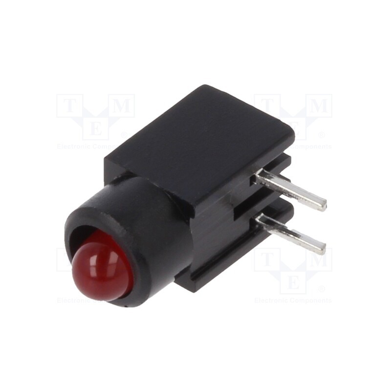 10 pcs : 2817.2031000000002 - LED, in housing, red, 2.8mm, No.of diodes: 1, 20mA, 60°, 1.2÷4mcd