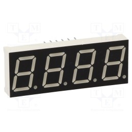 10 pcs : LFD056BUE-101A-03 - Display: LED, 7-segment, 14.22mm, 0.56', No.char: 4, red, 10.8mcd
