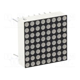 10 pcs : KWM-20881CGB - Display: LED, matrix, 8x8, yellow-green, 2÷4mcd, cathode, 20x20mm
