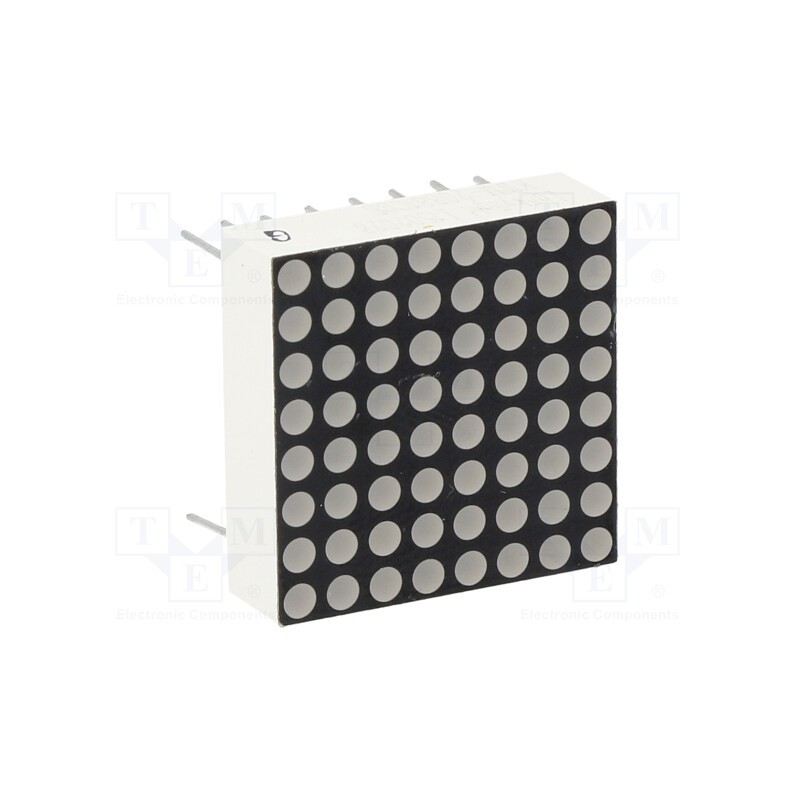 10 pcs : KWM-20881CGB - Display: LED, matrix, 8x8, yellow-green, 2÷4mcd, cathode, 20x20mm
