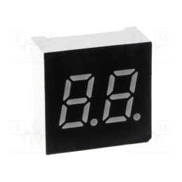 10 pcs : OPD-D3011LR-BW - Display: LED, 7-segment, 7.62mm, 0.3', No.char: 2, red, 30mcd
