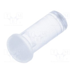 10 pcs : PLP5-2-375 - Fiber for LED, round, Ø5mm, Front: convex, straight