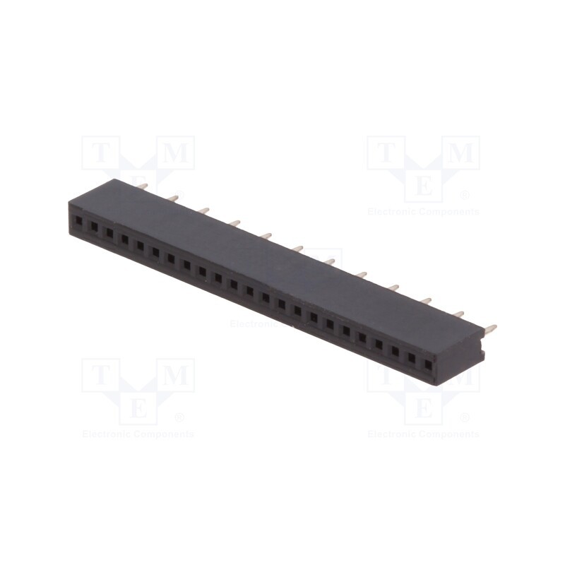 10 pcs : EA B254-12 - Pin socket, PIN: 12, Layout: 1x12, 2.54mm