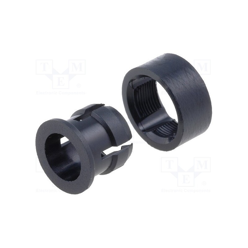 50 pcs : RTC-52 HÜLSE&RING - LED holder, 5mm, two-piece