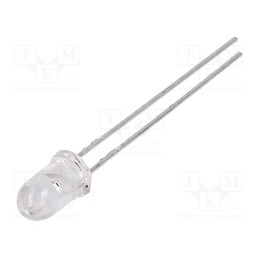 10 pcs : HLMP-EG08-WZ000 - LED, 5mm, red, 5500÷16000mcd, 8°, Front: convex, 1.9÷2.4V