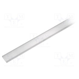 10 pcs : 76320038 - Cover for LED profiles, white, 1m, Kind of shutter: C, push-in
