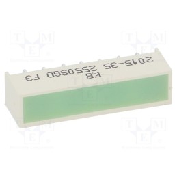 10 pcs : KB-2550SGD - LED backlight, green, Lens: diffused,green, λd: 568nm, 20÷50mcd