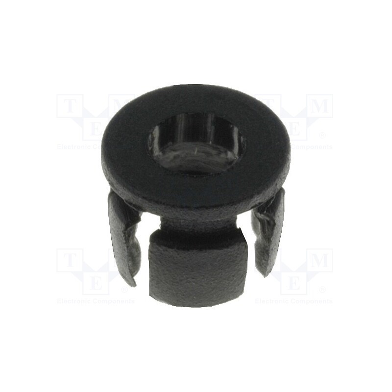 20 pcs : 8309 - LED holder, 3mm, one-piece, Mat: polyamide