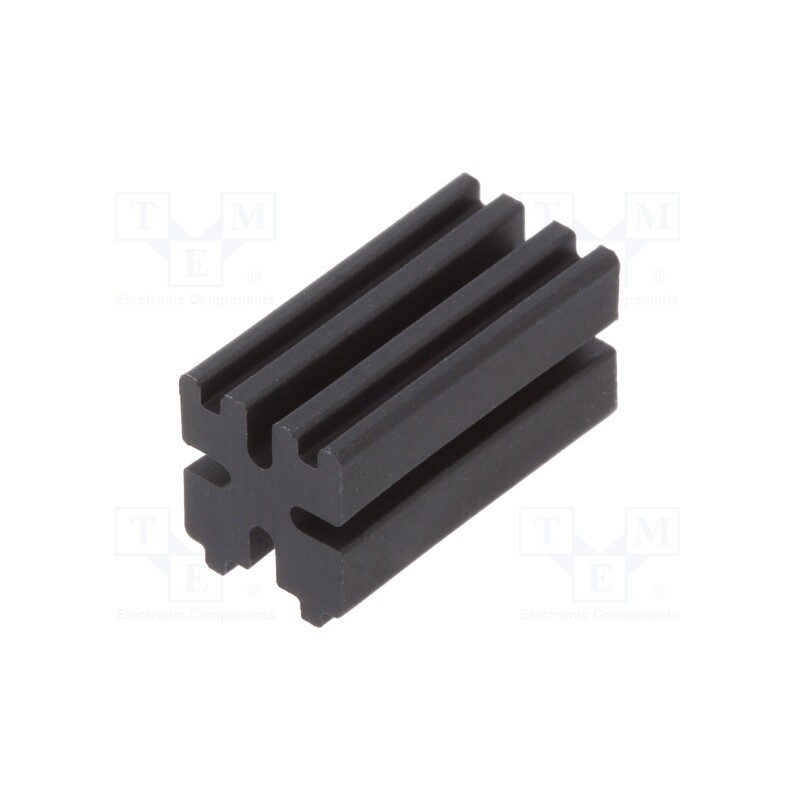 50 pcs : 8GE04V80515 - Spacer sleeve, LED, ØLED: 3mm, L: 10mm, black, UL94V-0, W: 5mm