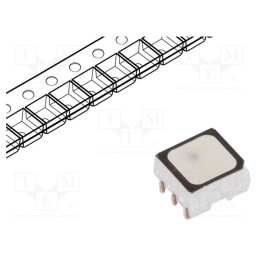 10 pcs : ASMT-YTB7-0AA02 - LED, SMD, 2835,PLCC6, RGB, 3.4x2.8x1.8mm, 120°, 20mA, 125/90/90mW