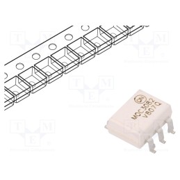 10 pcs : MOC3082SR2VM - Optotriac, 5.3kV, zero voltage crossing driver, Gull wing 6