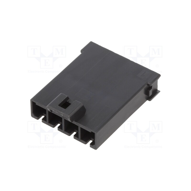 10 pcs : 2138150104 - Plug, wire-wire, male, Mega-Fit, 5.7mm, PIN: 4, UL94V-0, Layout: 1x4
