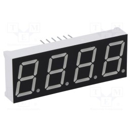 10 pcs : LFD056BAG-101-02 - Display: LED, 7-segment, 14.22mm, 0.56', No.char: 4, green, 5.2mcd