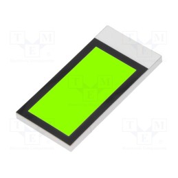 10 pcs : DE LP-504-Y - Backlight, DE123, LED, Dim: 35.5x17.78x2.5mm, yellow-green