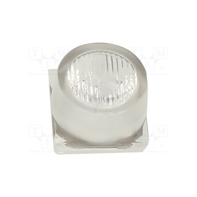 10 pcs : CA14602_VERONICA-SQ-MINI-O - LED lens, square, plexiglass PMMA, 40÷76°, H: 8.9mm