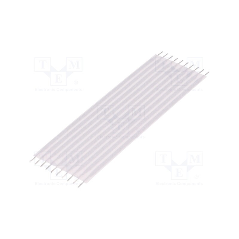 10 pcs : 2-1437144-5 - Connector: jumper cable, Cable ph: 2.54mm, L: 76.2mm, straight