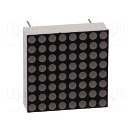 10 pcs : KWM-20881CSB - Display: LED, matrix, 8x8, red, 3÷4.5mcd, cathode, 20x20mm, 1.8÷2.4V