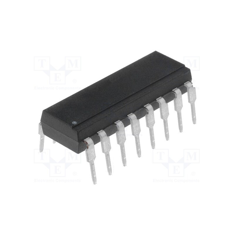 10 pcs : TIL199 - Optocoupler, THT, Ch: 4, OUT: Darlington, Uinsul: 5.3kV, Uce: 35V
