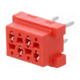 10 pcs : 215079-4 - Micro-MaTch, socket, female, PIN: 4, THT, on PCBs, Layout: 2x2