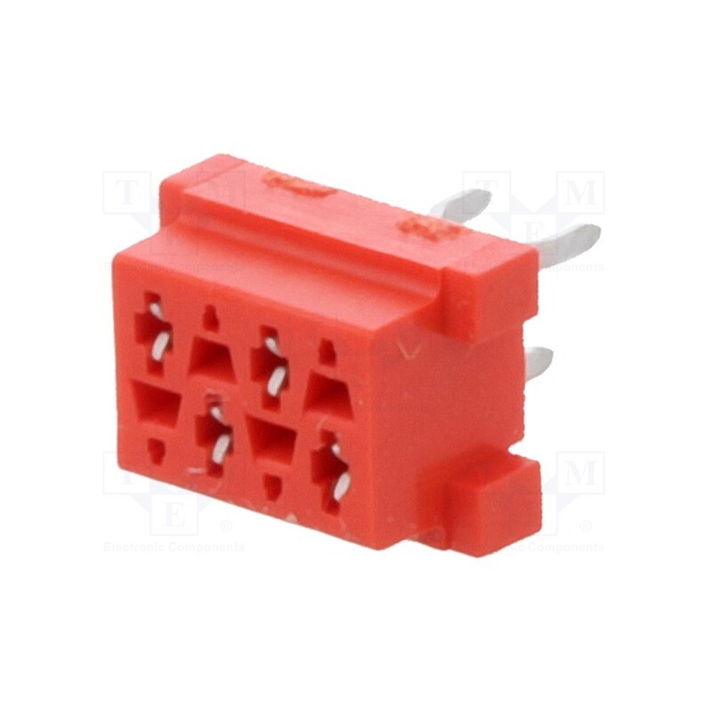 10 pcs : 215079-4 - Micro-MaTch, socket, female, PIN: 4, THT, on PCBs, Layout: 2x2